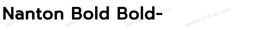 Nanton Bold Bold字体转换